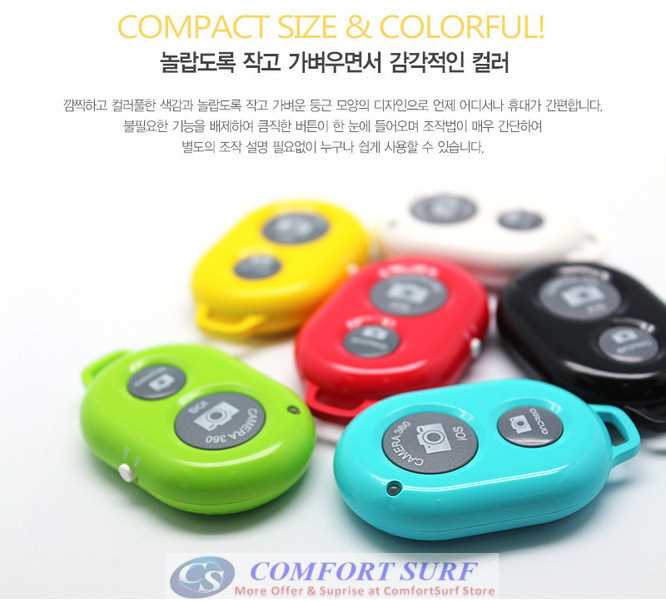 ASHUTB RABIA Bluetooth Shutter3 Wireless Remote Camera Monopod Selfie Shutter IOS Android